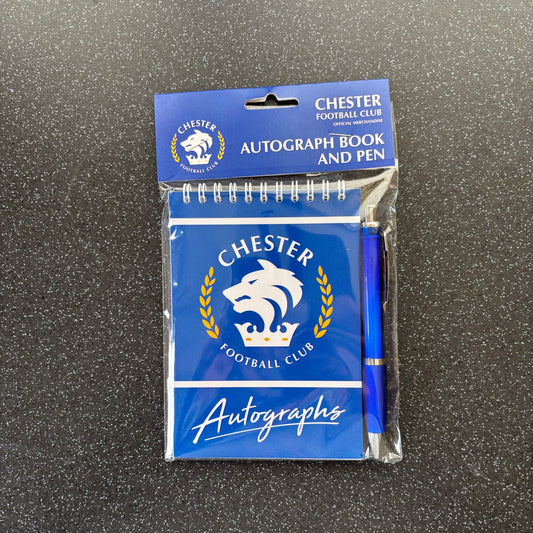 Chester FC Autograph Book & Pen