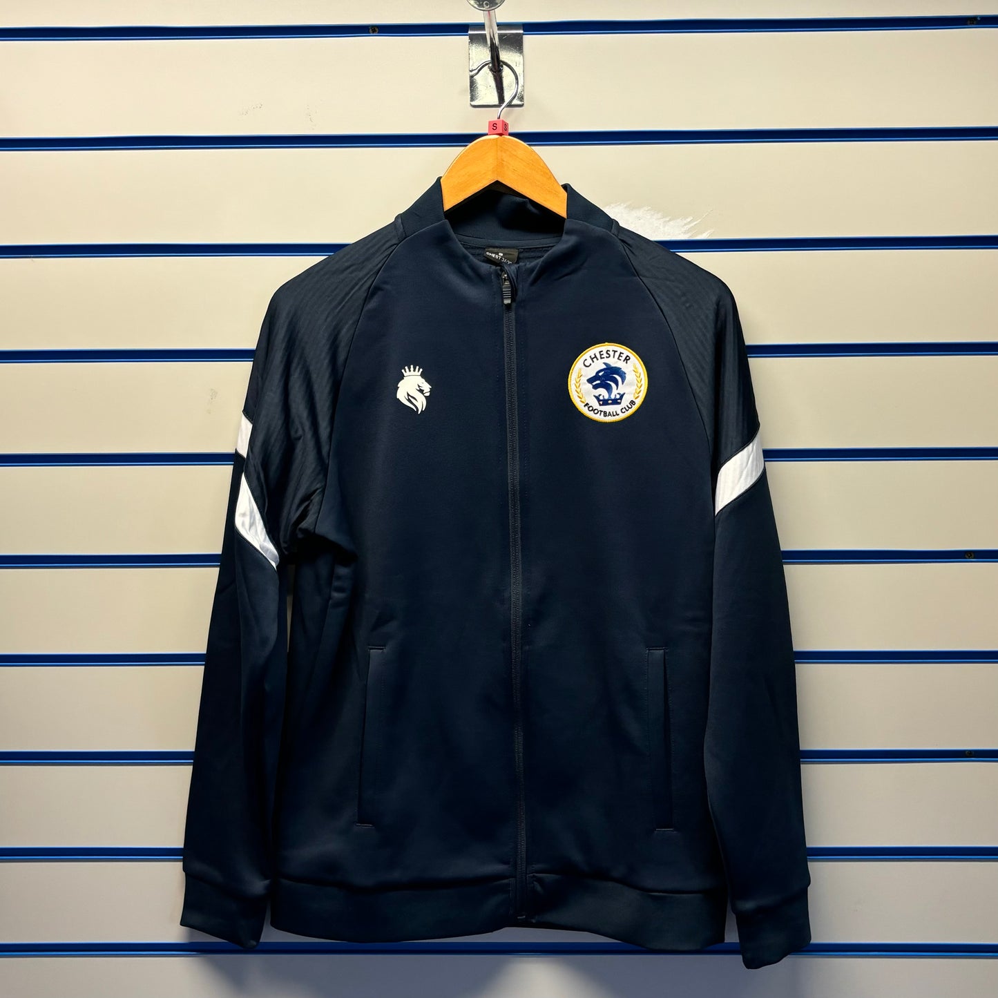 Adult Chester FC Track Jacket - Navy Blue/White